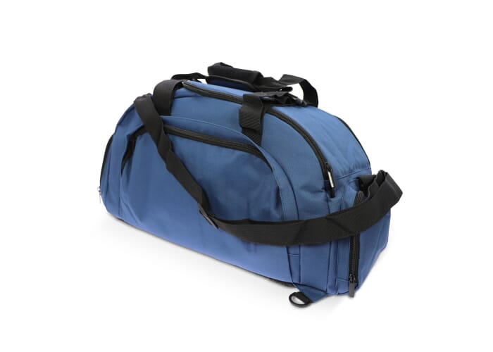 Sac à dos de sport publicitaire rPET 27L Karo Bleu foncé
